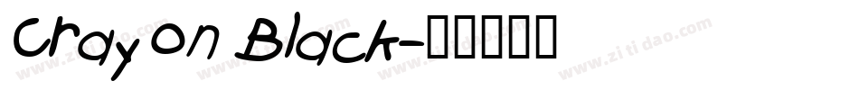Crayon Black字体转换